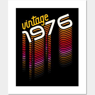 Vintage Made in 1976 ))(( Retro Birthday Year Gift Posters and Art